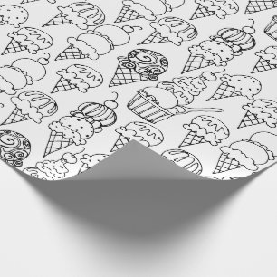 Färben Sie Ihre eigenen Eistüten Geschenkpapier