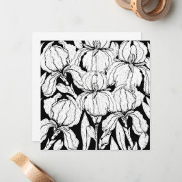 Färben Sie Ihre eigenen IrisBlume Mitteilungskarte
