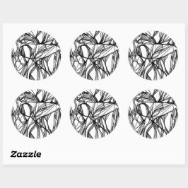 Färben Sie Ihre eigenen Round-Stickers #2-Farbakti Runder Aufkleber