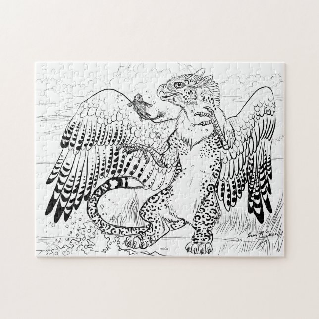 Färben Sie Ihren eigenen Leoparden Griffin (Horizontal)