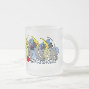 Färben Sie Veränderungencockatiel-eisige Tasse
