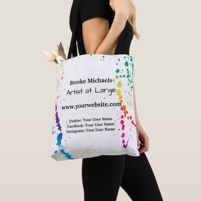 [Farben-Spritzer] modernes abstraktes Tasche (Von Nahem)