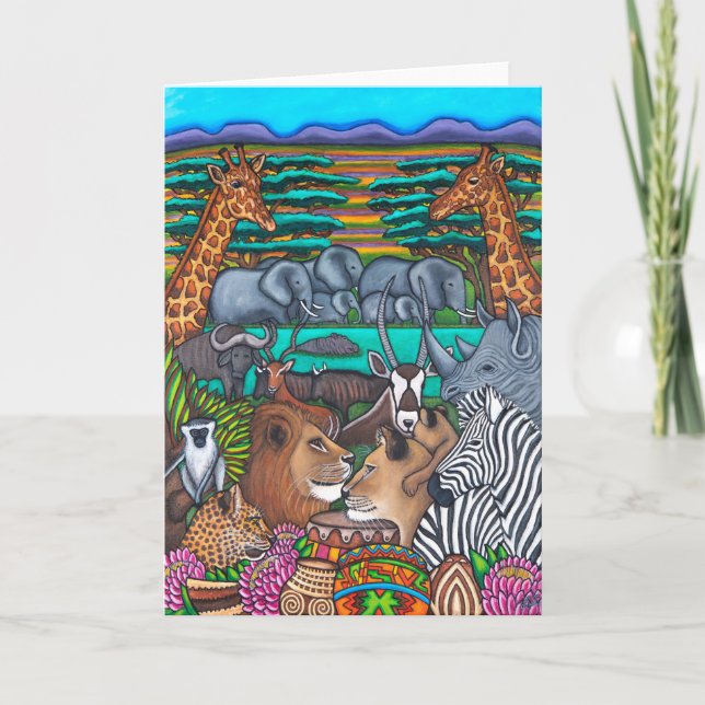 Farben Südafrikas Grußkarte Karte (Vorderseite)