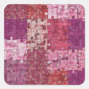 Farben Texturpuzzle Aufkleber