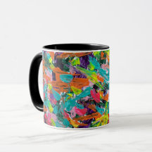 Farben und Ausdrücke in Acrylfarbe