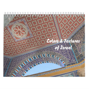 Farben und Beschaffenheiten von Israel Kalender