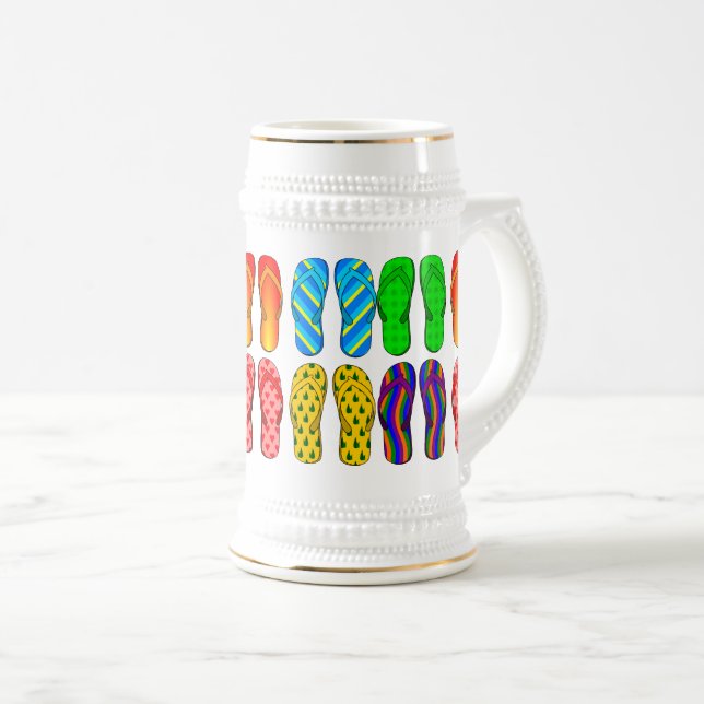 FARBEN UND GIPFELFLOPS  BIERGLAS (VorderseiteRechts)