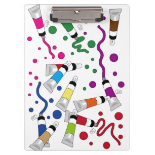 Farben und Punkte Klemmbrett