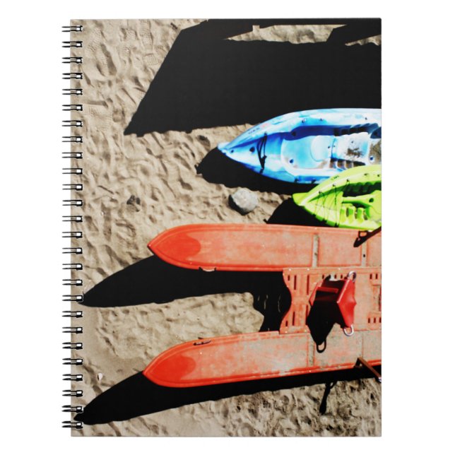 Farben und Schatten am Strand Notizblock (Vorderseite)
