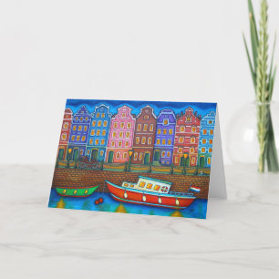 Farben von Amsterdam Grußkardy von Lisa Lorenz Dankeskarte