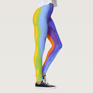 Farben von Chakras / Regenbogen - Risse Kante I Leggings