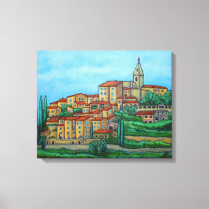 Farben von Crillon-le-Brave, Provence Leinwanddruc Leinwanddruck