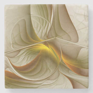 Farben von Edelmetallen, abstrakte fraktale Kunst Steinuntersetzer