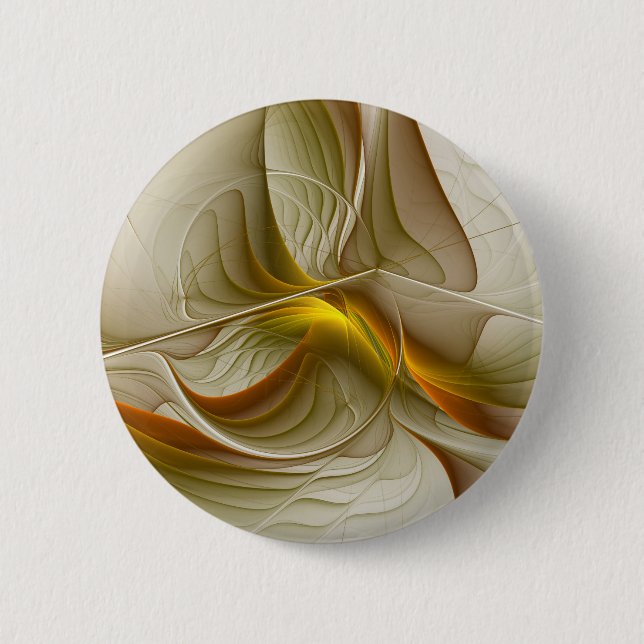Farben von Edelmetallen, abstrakte Fraktalkunst Button (Vorderseite)