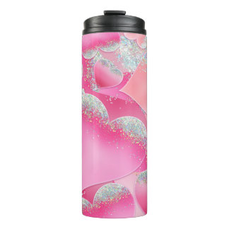 FARBEN VON FARBEN UND FRISCHEN, UNREIZENDEN HERZEN THERMOSBECHER