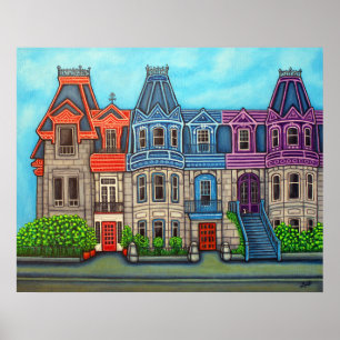 Farben von Montreal Poster