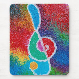 Farben von Musik Mousepad