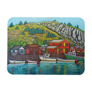 Farben von Quidi Vidi, Neufundland Magnet