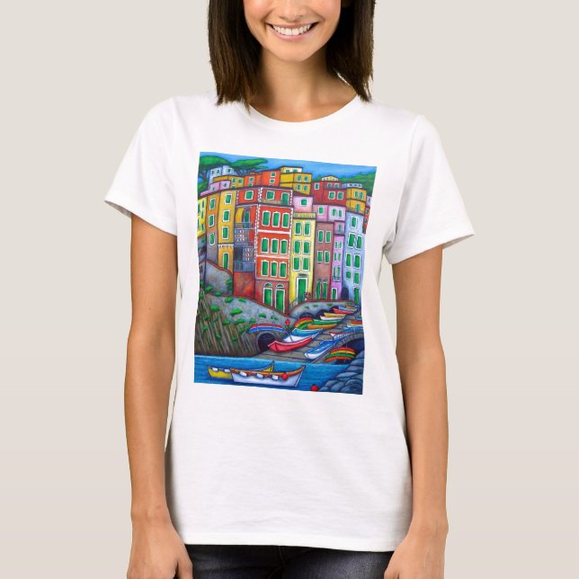 Farben von Riomaggiore T-Shirt (Vorderseite)
