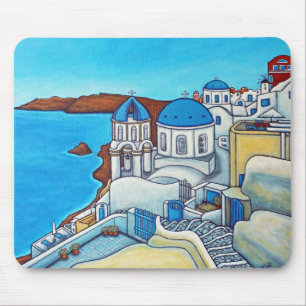 Farben von Santorini Mouse Pad von Lisa Lorenz Mousepad