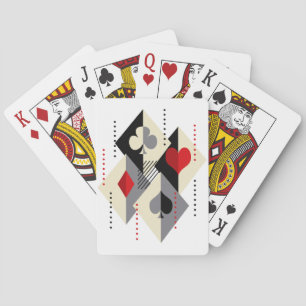 Farben von Spielkarten beim Poker. 