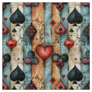 Farben von Spielkarten beim Poker. Stoff