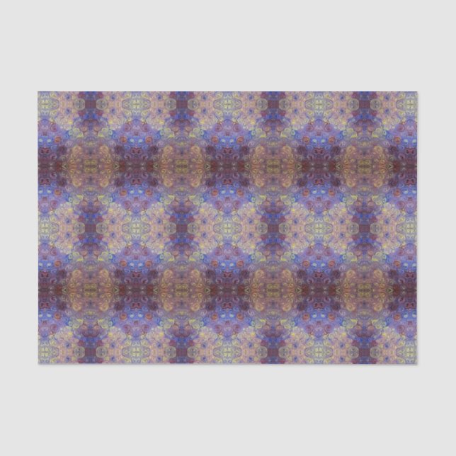 Farben-Wirbels-Seidenpapier des Goldblauen Rotes Seidenpapier (Vorderseite)