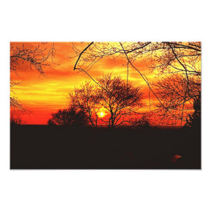 FARBENBEDINGTE NATUREN FOTODRUCK
