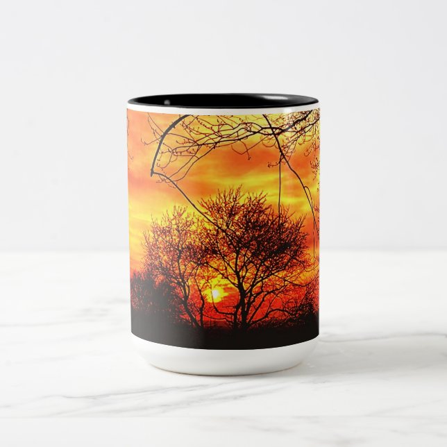 FARBENBEDINGTE NATUREN ZWEIFARBIGE TASSE (Mittel)