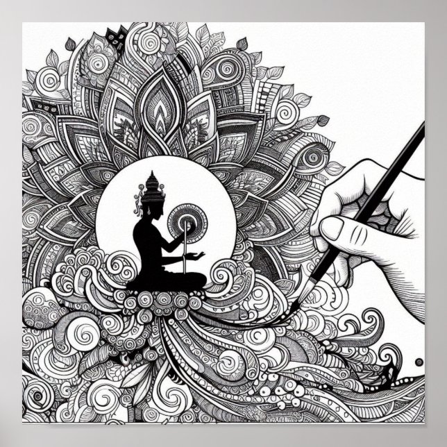 Farbenbuchgeschenke - Künstlermaler Poster (Vorne)