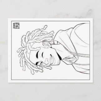 Färbende Postkarte | Locs