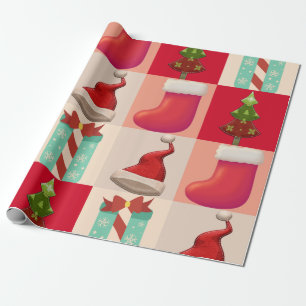 FARBENE CHRISTMAS PRÄSENTIERT SANTA CANDY TREIN GESCHENKPAPIER