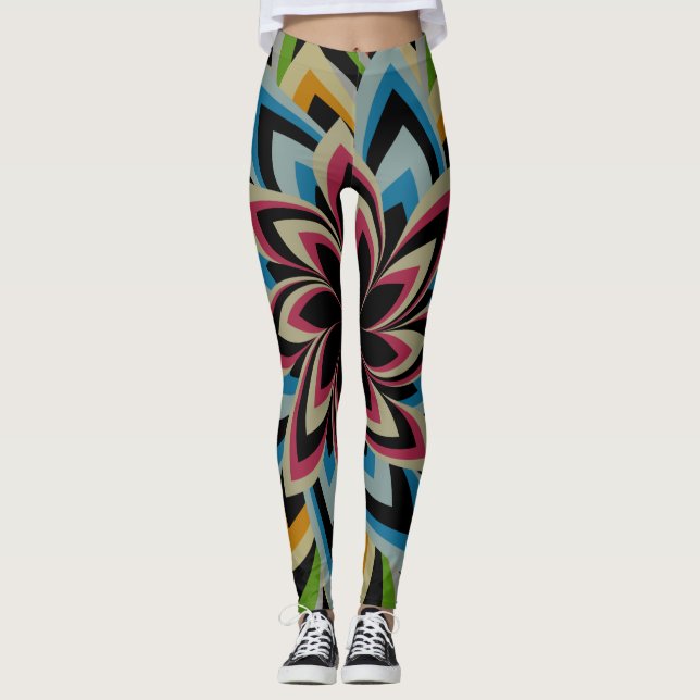 FARBENE SCHWIMMERBLUME LEGGINGS (Vorderseite)