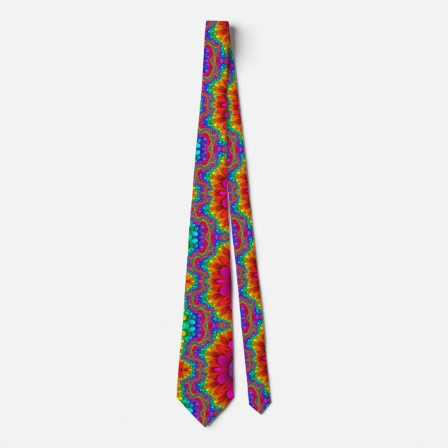 Farbenexplosion Schlips Krawatte (Vorderseite)