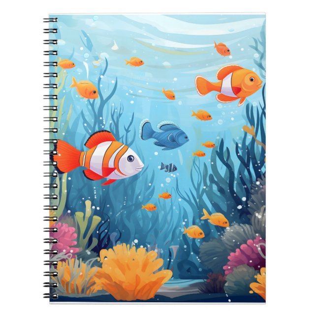 FARBENFANG SPIRALER NOTEBOOK. NOTIZBLOCK (Vorderseite)