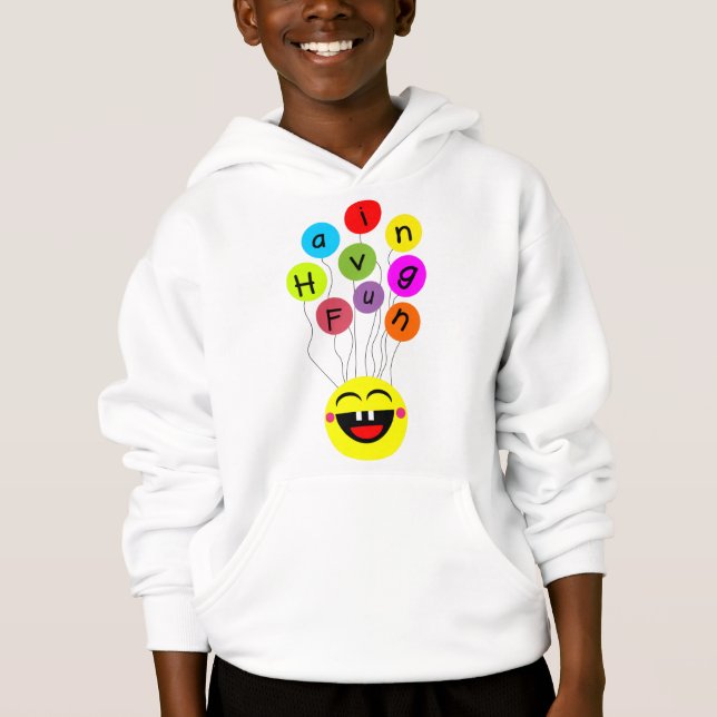 FARBENFARBENE BALOON-LEUCHENGESICHTE HOODIE (Vorderseite)