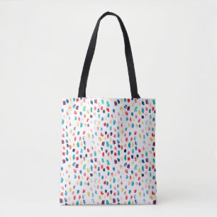 Farbenfarbene Pinselstriche nahtlos Muster Tasche