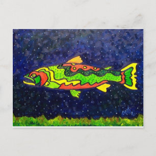 Farbenfisch Postkarte