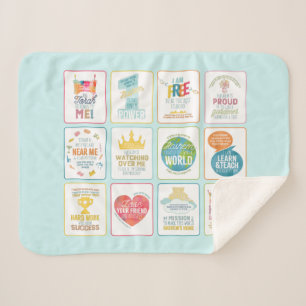 Farbenfroh 12 Pesukim Blanket Sherpadecke