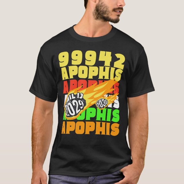 Farbenfroh 9942 APOPHIS Asteroid 2029 2036 T-Shirt (Vorderseite)
