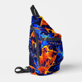 farbenfroh abstrakt crossbody bag