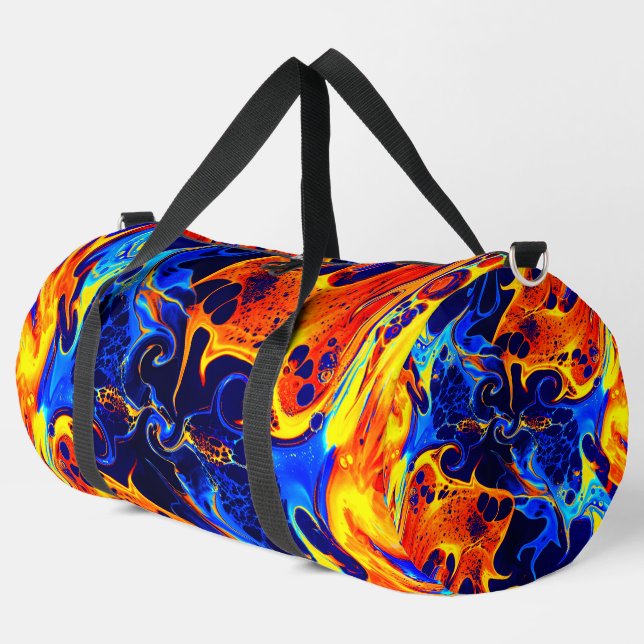 farbenfroh abstrakt duffle bag (Linke Ecke)