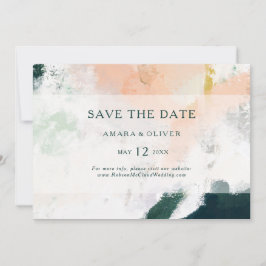 Farbenfroh Abstrakt horizontal Save the Date