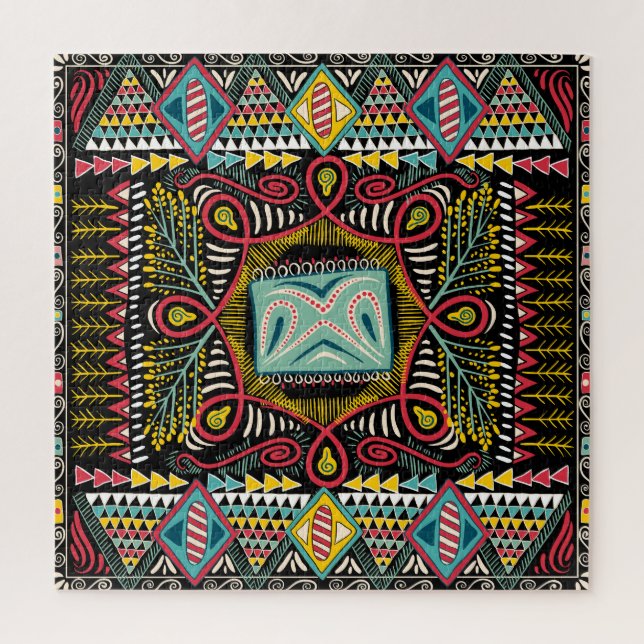 Farbenfroh abstrakt: Quadrat-Taschendesign. (Vertikal)