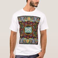 Farbenfroh abstrakt: Quadrat-Taschendesign.