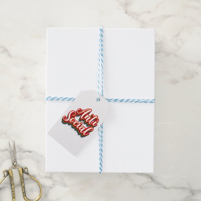 farbenfroh antisozial geschenkanhänger (Mit Garn)