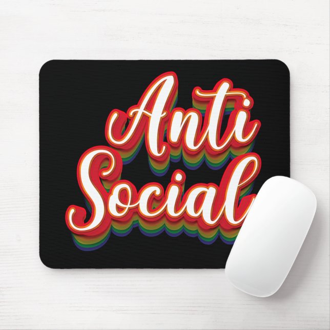 farbenfroh antisozial mousepad (Mit Mouse)