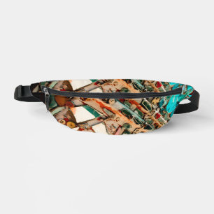 Farbenfroh aufgereihtes Mosaik Bauchtasche