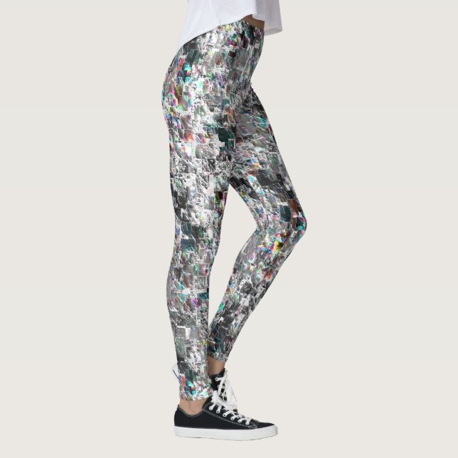 Farbenfroh aussehen wie quadratische dvd Ausschnit Leggings (Rechts)