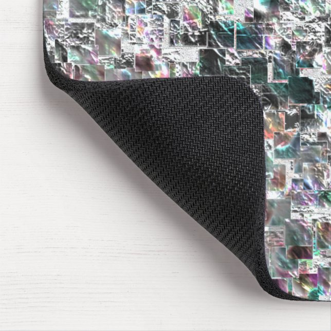 Farbenfroh aussehen wie quadratische dvd Ausschnit Mousepad (Ecke)